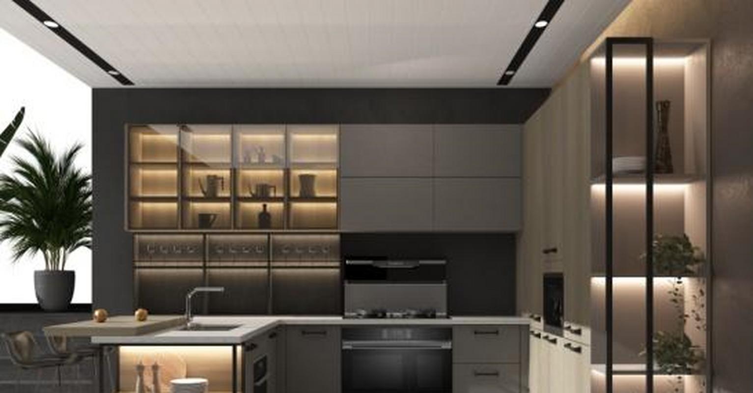 欧派集成厨房因房制宜在光线不够充足从厨房空间内注意使用整体色彩