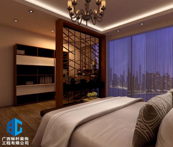 现代家装卧室卧室现代简约135m05三居设计图片赏析