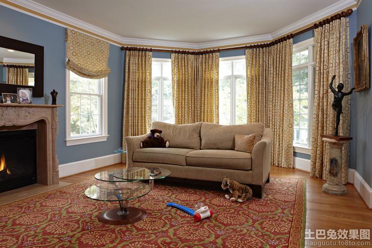 客厅窗帘效果图2013设计图片赏析