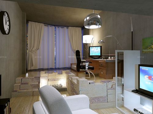 现代简单卧室装修样板间40平方房子装信通网效果图