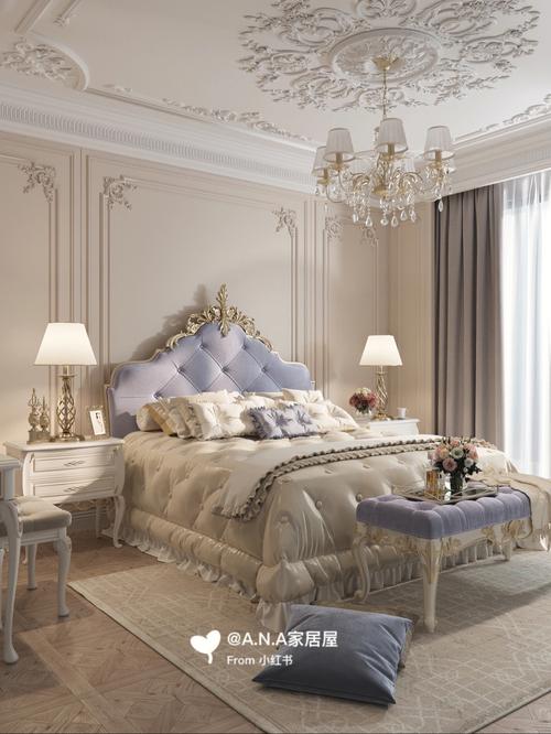 法式奢华宫廷风卧室满满的温柔与浪漫