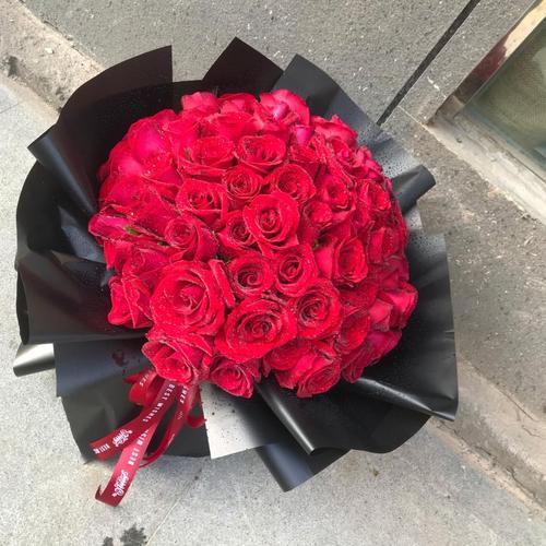 33枝精品玫瑰花束鲜花同城速递生日花束送朋友求爱表白纪念日礼物上海