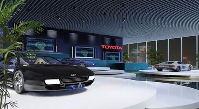 汽车展厅照明设计效果图范例组图