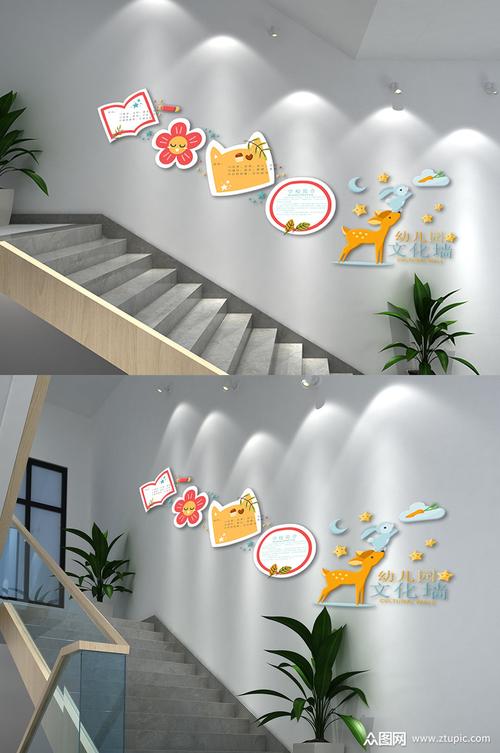 幼儿园楼梯文化墙
