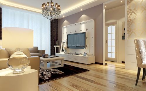 现代风格客厅简洁电视墙装修效果图