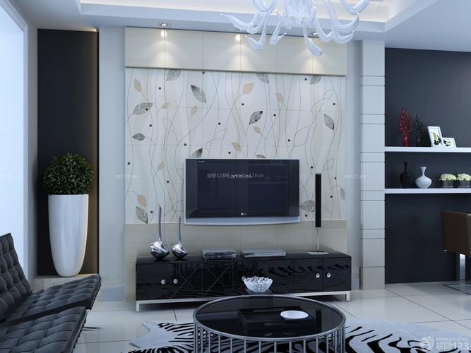 2022小户型客厅电视背景墙装修效果图片