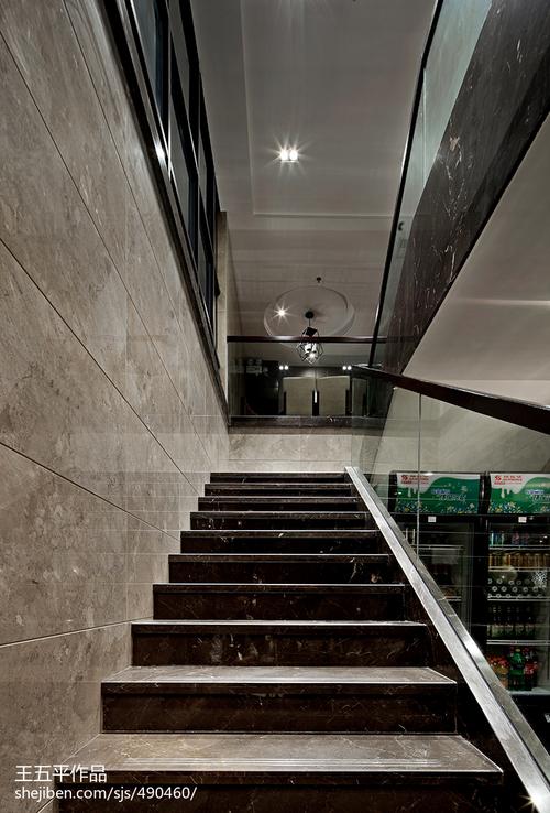 现代风格中餐厅楼梯设计