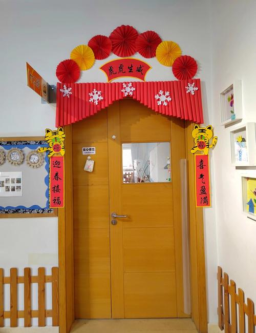 幼儿园新年元旦装饰门
