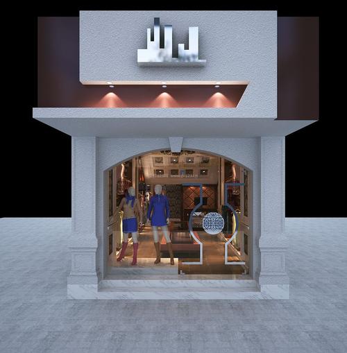 小型服装店面门头设计效果图片