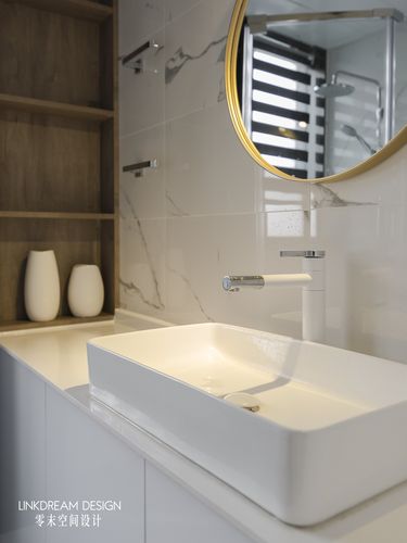 60平米两居室洗手台装修效果图现代卫生间洗手台装修效果图