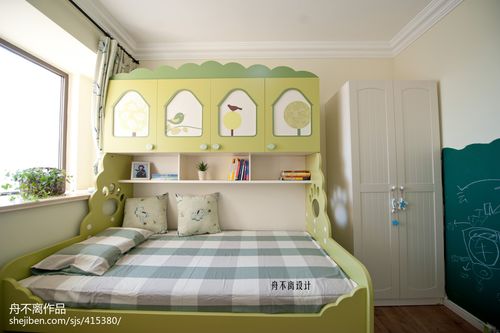 美式儿童房组合床装修效果图