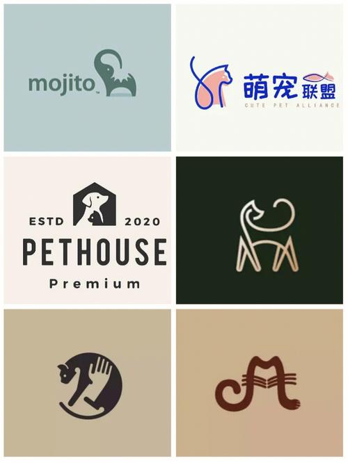 宠物logo丨创意动物丨创意图形丨创意卡通