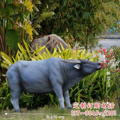 泉州公园晚霞红水牛动物石雕生产公司公园晚霞红水牛动物石雕图片大全