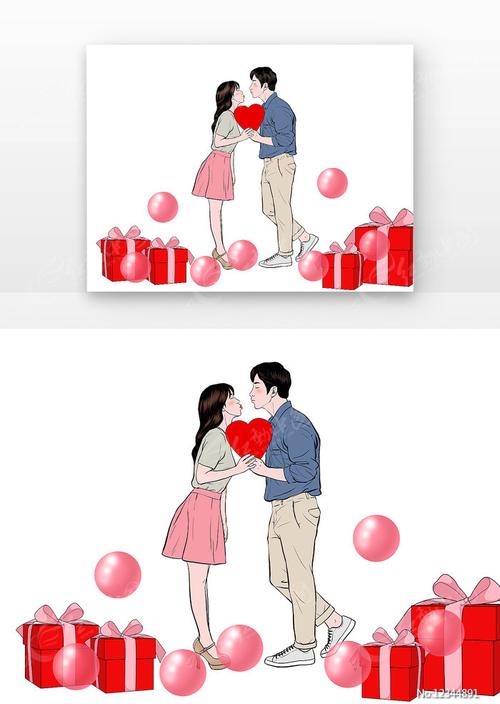 情人节情侣人物卡通素材520情人节图片5月图片第9张红动中国