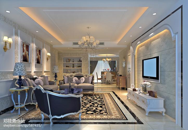 精美四居客厅欧式装修设计效果图片大全客厅欧式豪华客厅设计图片赏析