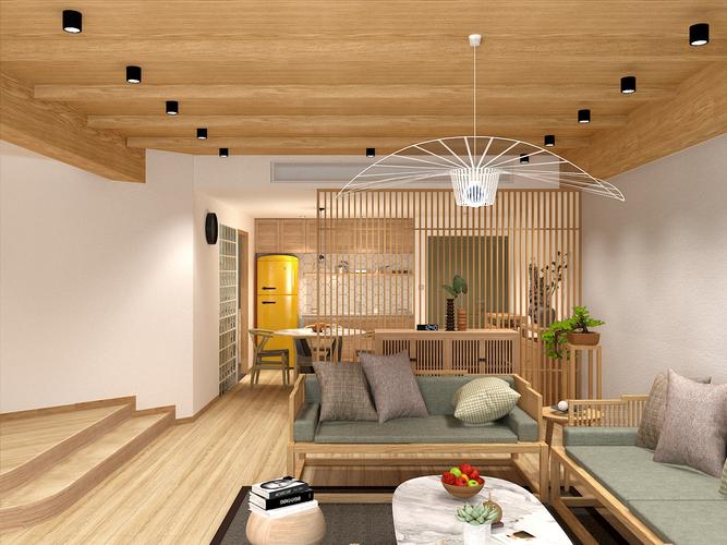 深圳新中式原木风格住宅设计效果图区室内设计联盟