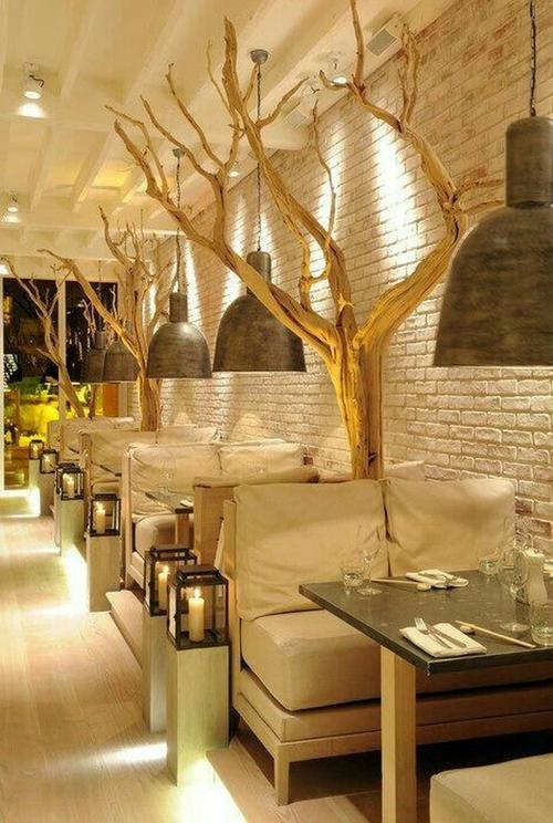 森林风格的餐厅