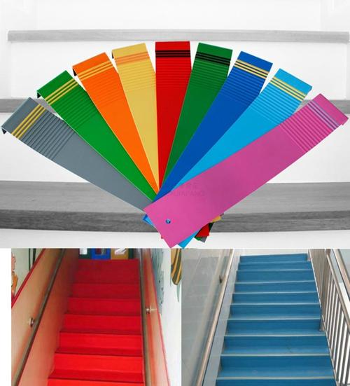 卓尔曼楼梯踏步地胶台阶防滑条整体踏步幼儿园楼梯踏步垫防磕塑胶踏步