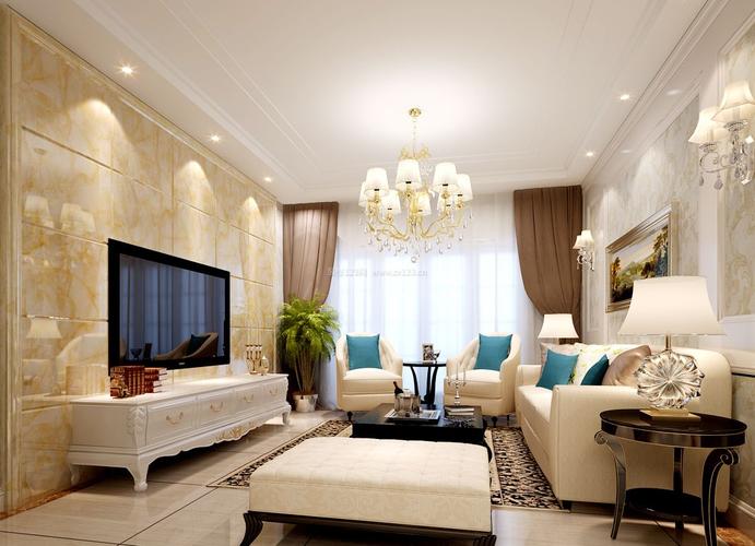 最新欧式家装小客厅设计装修效果图片