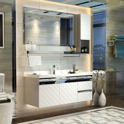 浴室柜组合套装现代简约洗脸盆洗漱台柜体台面面盆柜卫浴室1.2米