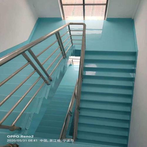 楼梯踏步环氧砂浆地坪上海朗页踏步楼梯平台环氧砂浆地坪