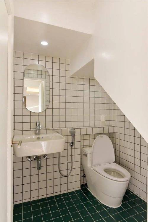 主卫因为在楼梯下面所以空间格局有限没有设计单独的淋浴房主要是