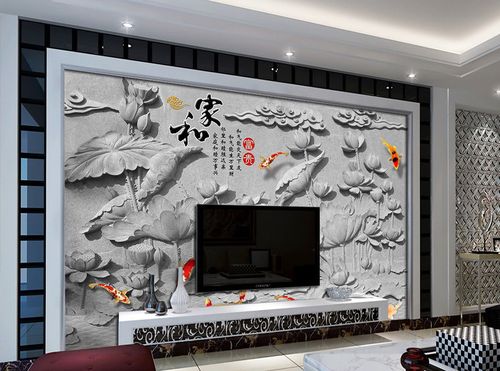 石浮雕厂家设计制作安装家具客厅背景墙青石浮雕来图定做