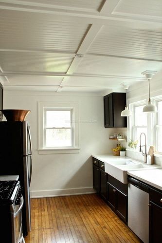 现代厨房吊顶室内装饰设计效果图片