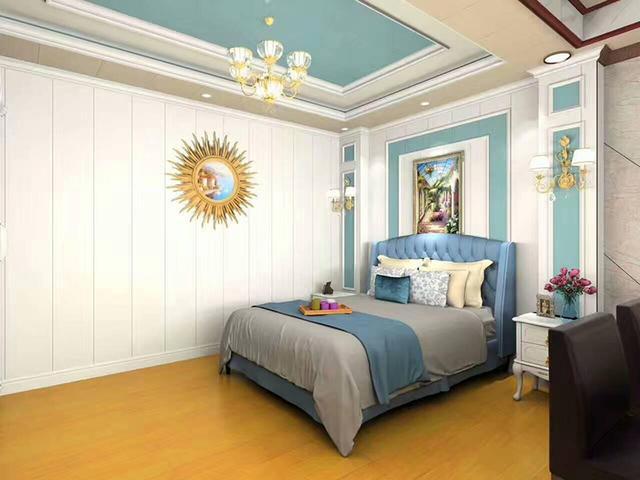 竹木纤维集成墙板做高颜值的卧室背景墙设计