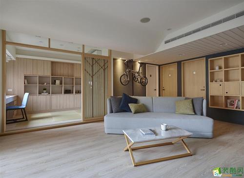 天津三室两厅房100平米日式风格装修效果图