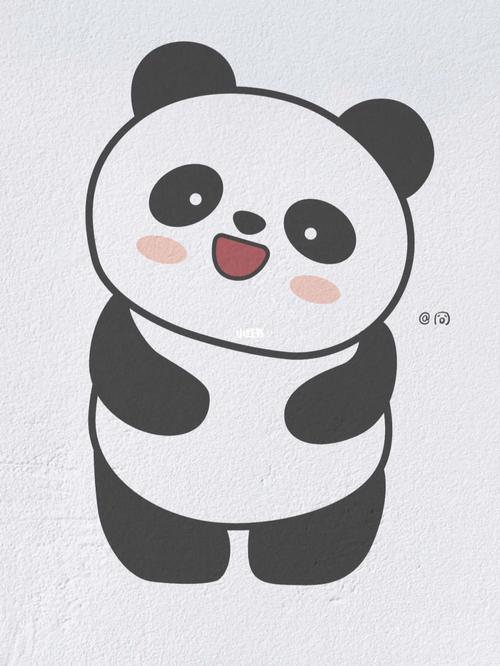 动物简笔画之可爱的大熊猫内附过程图