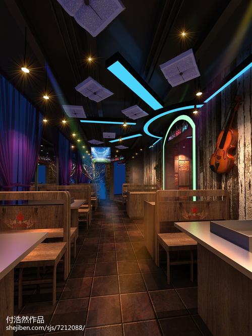 音乐酒吧主题烧烤餐饮空间500m05设计图片赏析