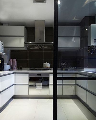 厨房玻璃门装修效果图