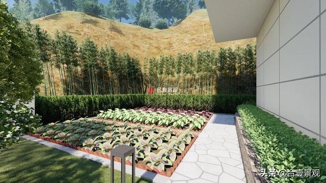 别墅庭院菜地设计庭院面积足够大前院赏景休闲后院设计一个大菜园