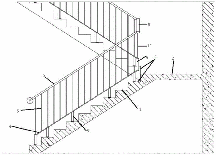 易转弯楼梯扶手的制作方法