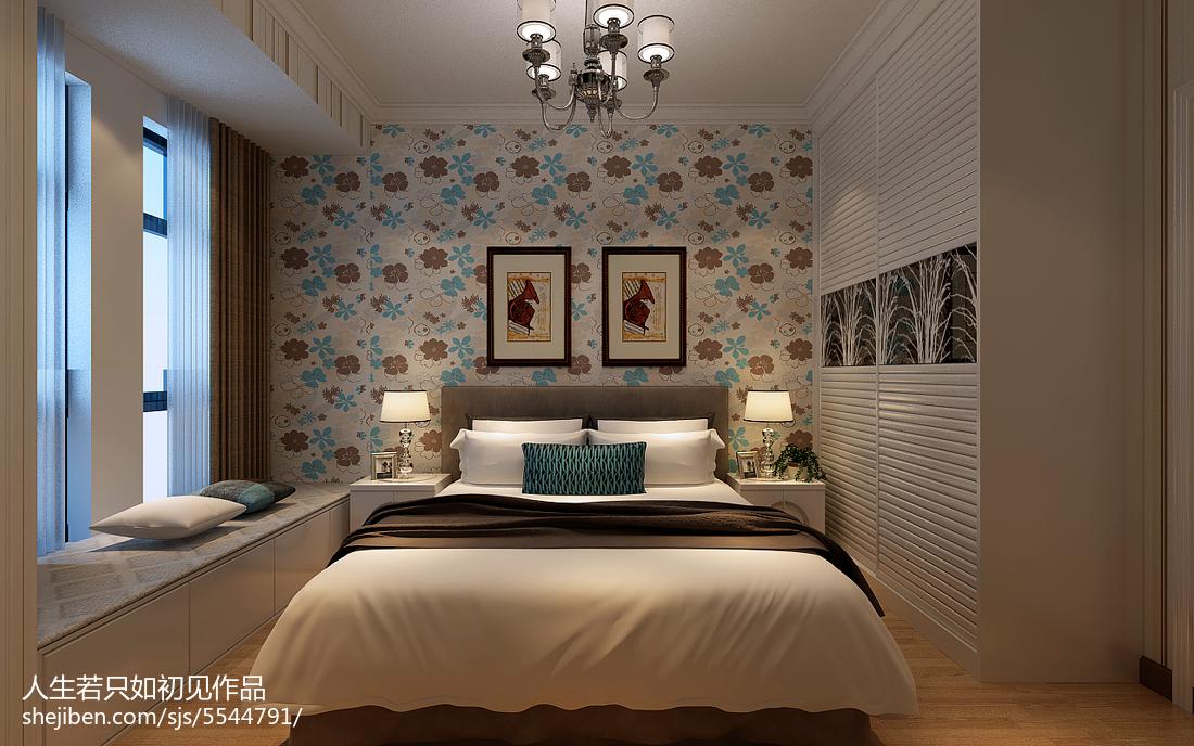 质朴70平现代三居卧室装修效果图卧室现代简约卧室设计图片赏析