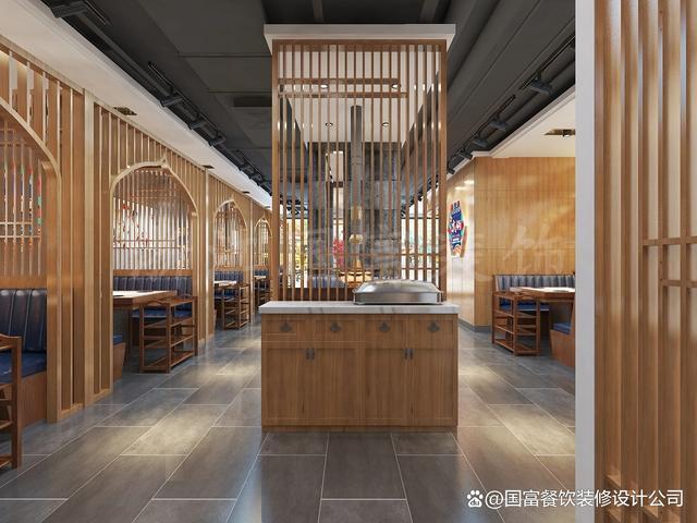 设计面积有600设计风格采用现代新中式由专业餐饮设计师倾力打造