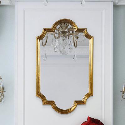 镜子美式浴室镜玄关背景墙壁挂镜欧式简约装饰镜轻奢梳妆化妆镜子