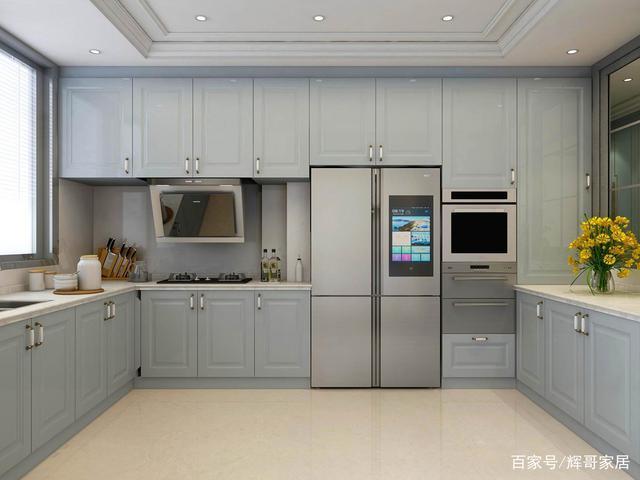 如果厨房空间够用定做一个高柜吧让你家厨房好用又高大上