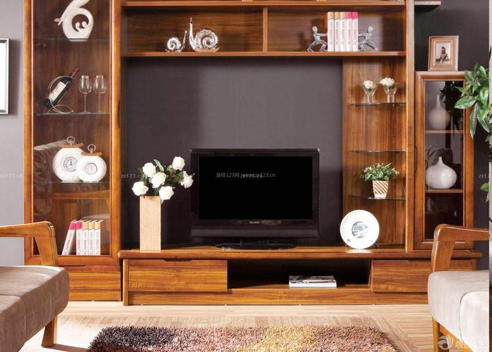 客厅实木电视装饰柜效果图片