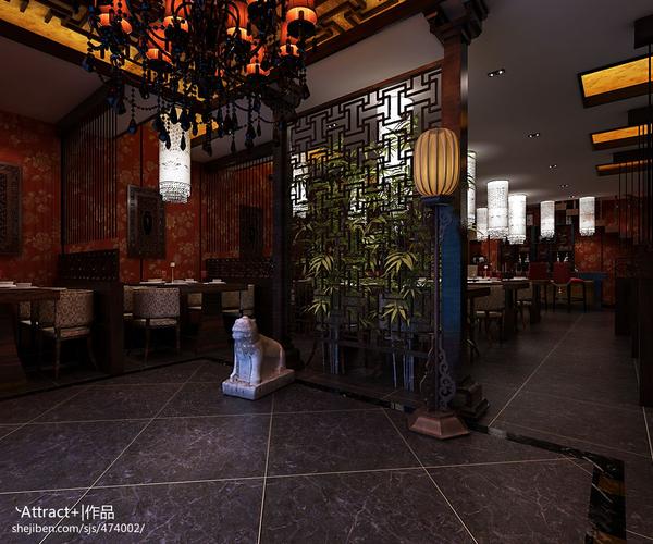 中式饭店餐饮空间设计图片赏析