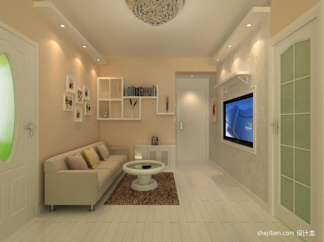 平米混搭小户型客厅装修效果图60m05以下一居潮流混搭家装装修案例