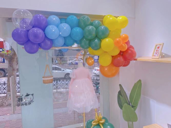 童装店开业气球布置