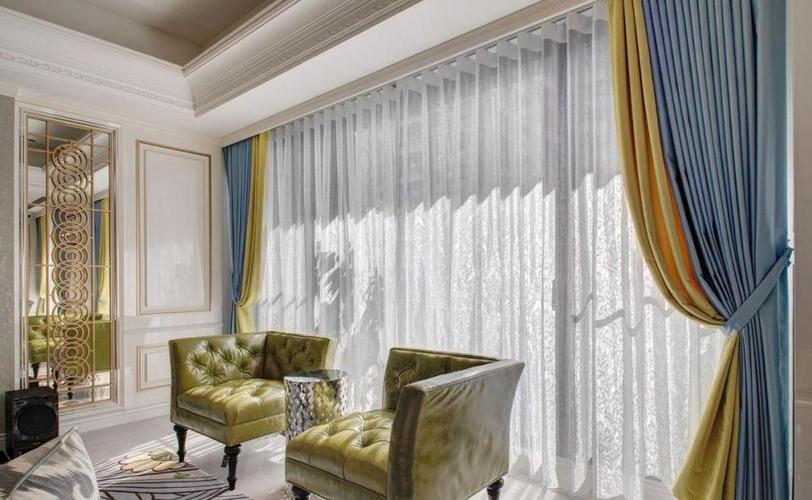 新古典风格客厅窗帘效果图片效果图