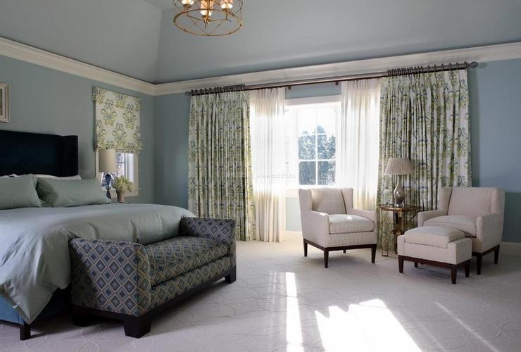 家居卧室窗帘设计效果图片