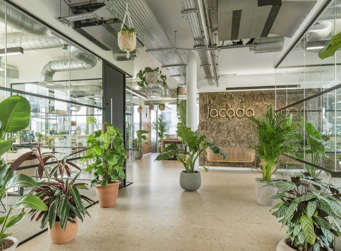 最新办公室绿色植物装修设计效果图
