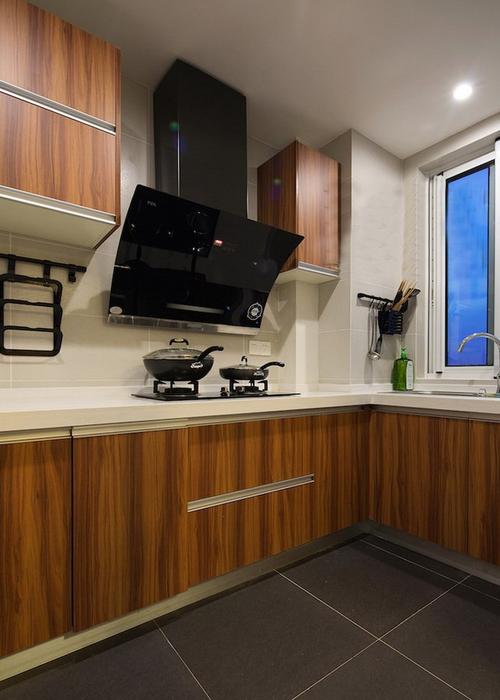 现代简约二居室厨房橱柜装修效果图大全2014图片