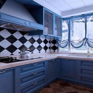 地中海风格二居室厨房装修效果图