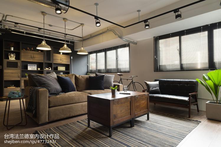 客厅沙发4装修效果图loft风格客厅设计图