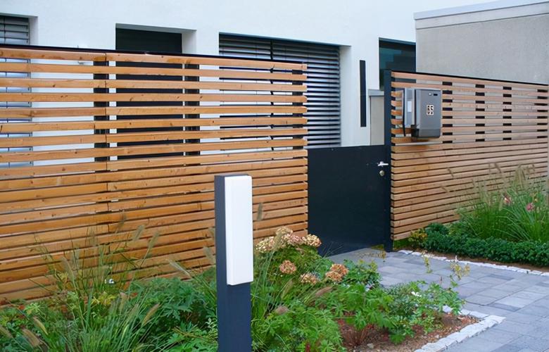 简约风格围墙案例做法好看又实用做院子就选它庭院空间的设计